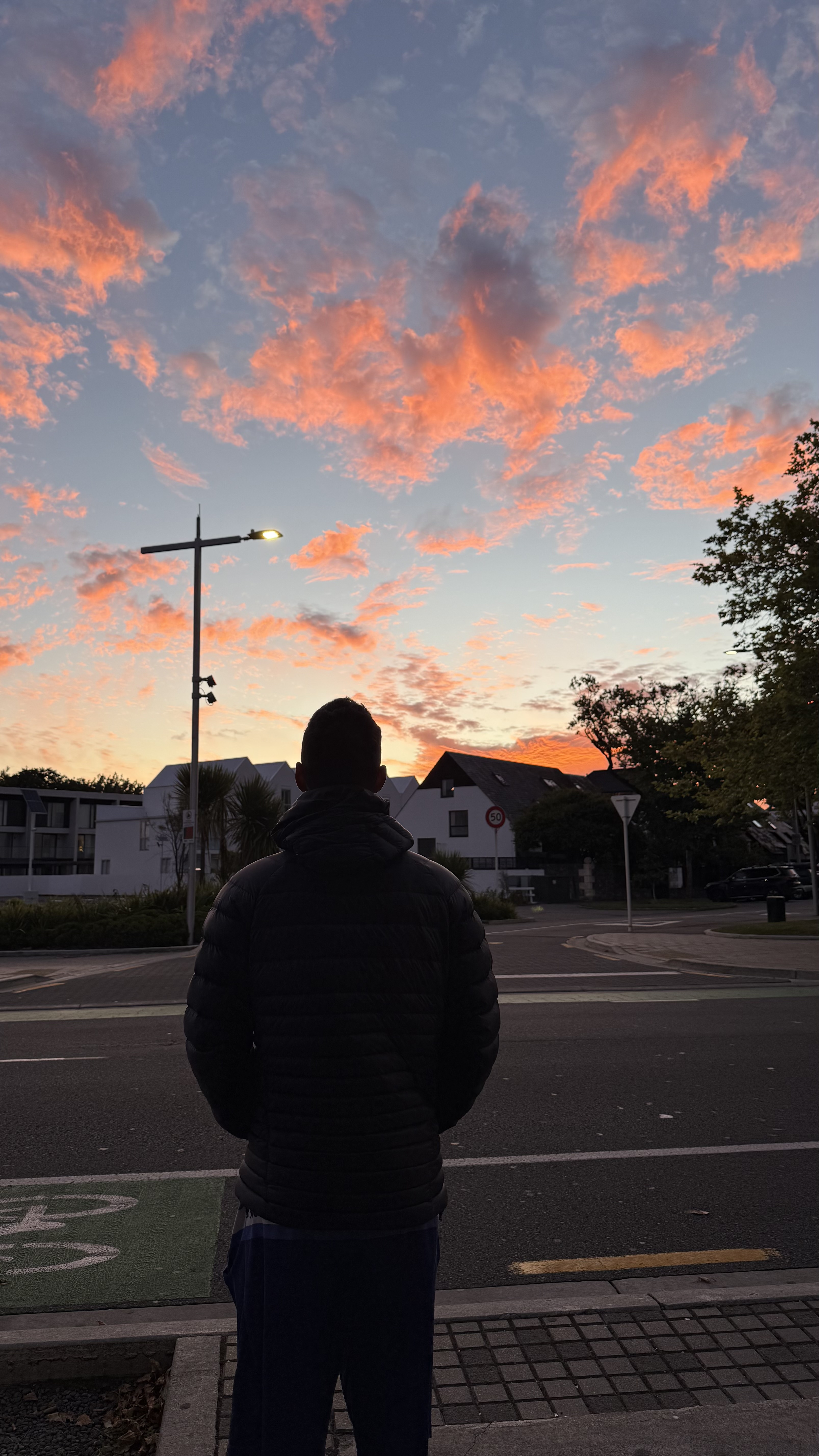 Silhouette at sunset